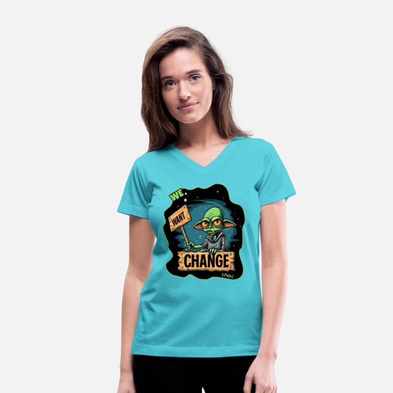 Fed Up Green Martian Alien Protest: We Want Change