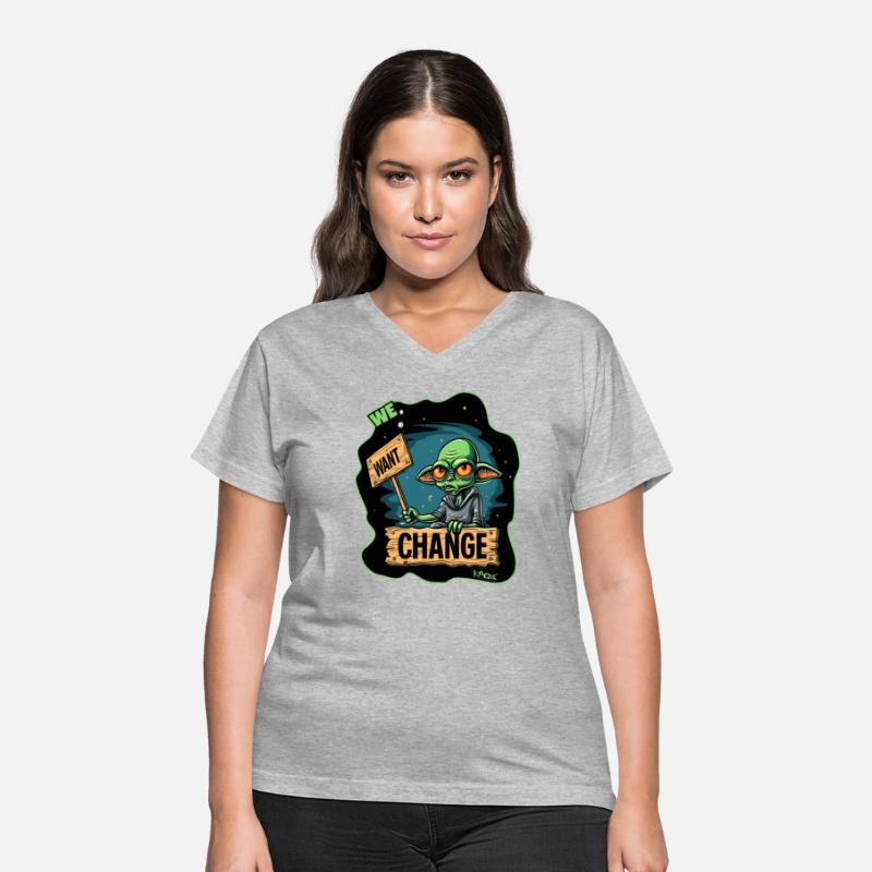 Fed Up Green Martian Alien Protest: We Want Change