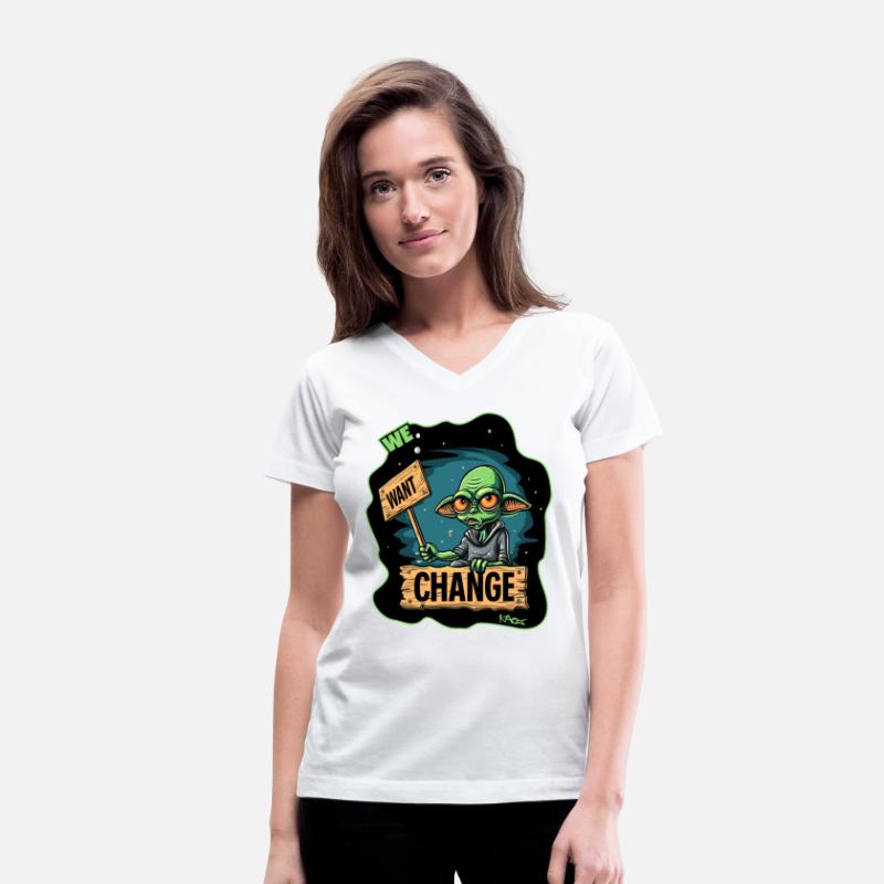 Fed Up Green Martian Alien Protest: We Want Change