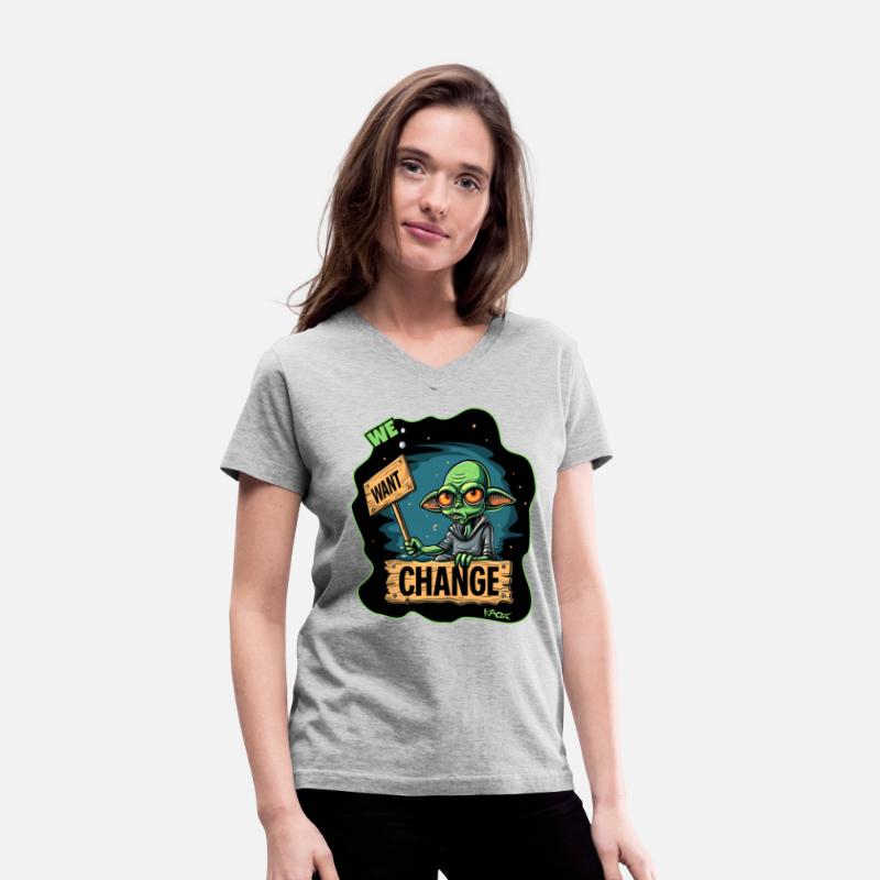 Fed Up Green Martian Alien Protest: We Want Change