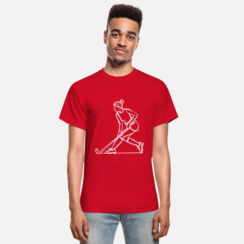 Female Field Hockey Player Drawing