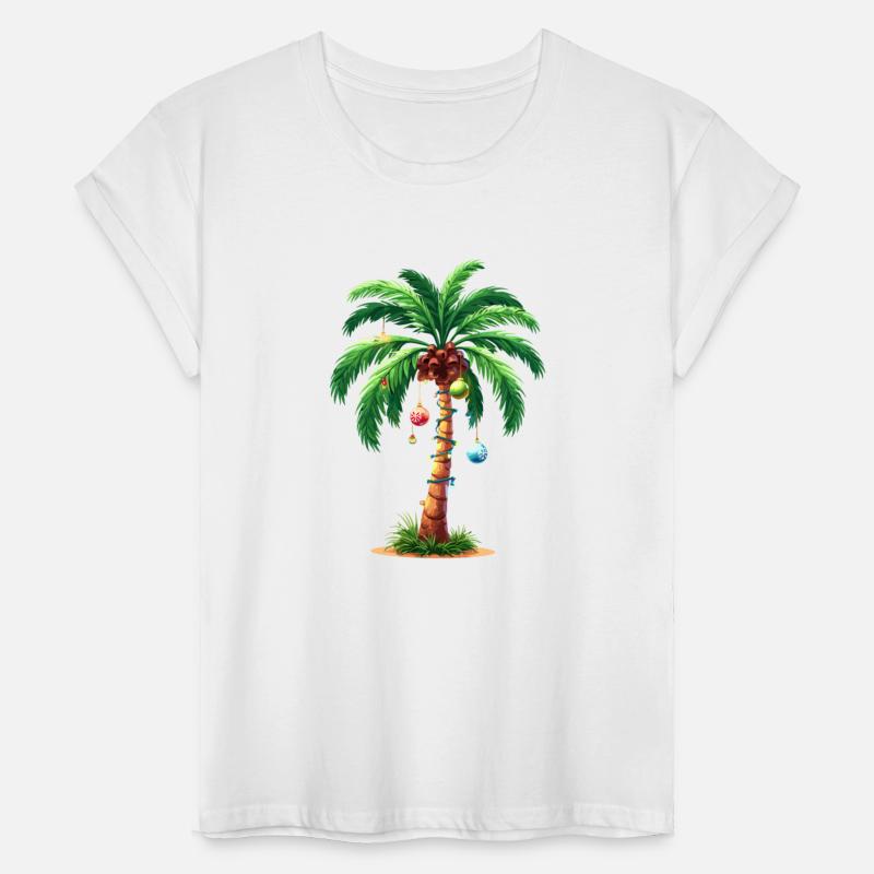 Festive Christmas Palm Tree With Ornaments