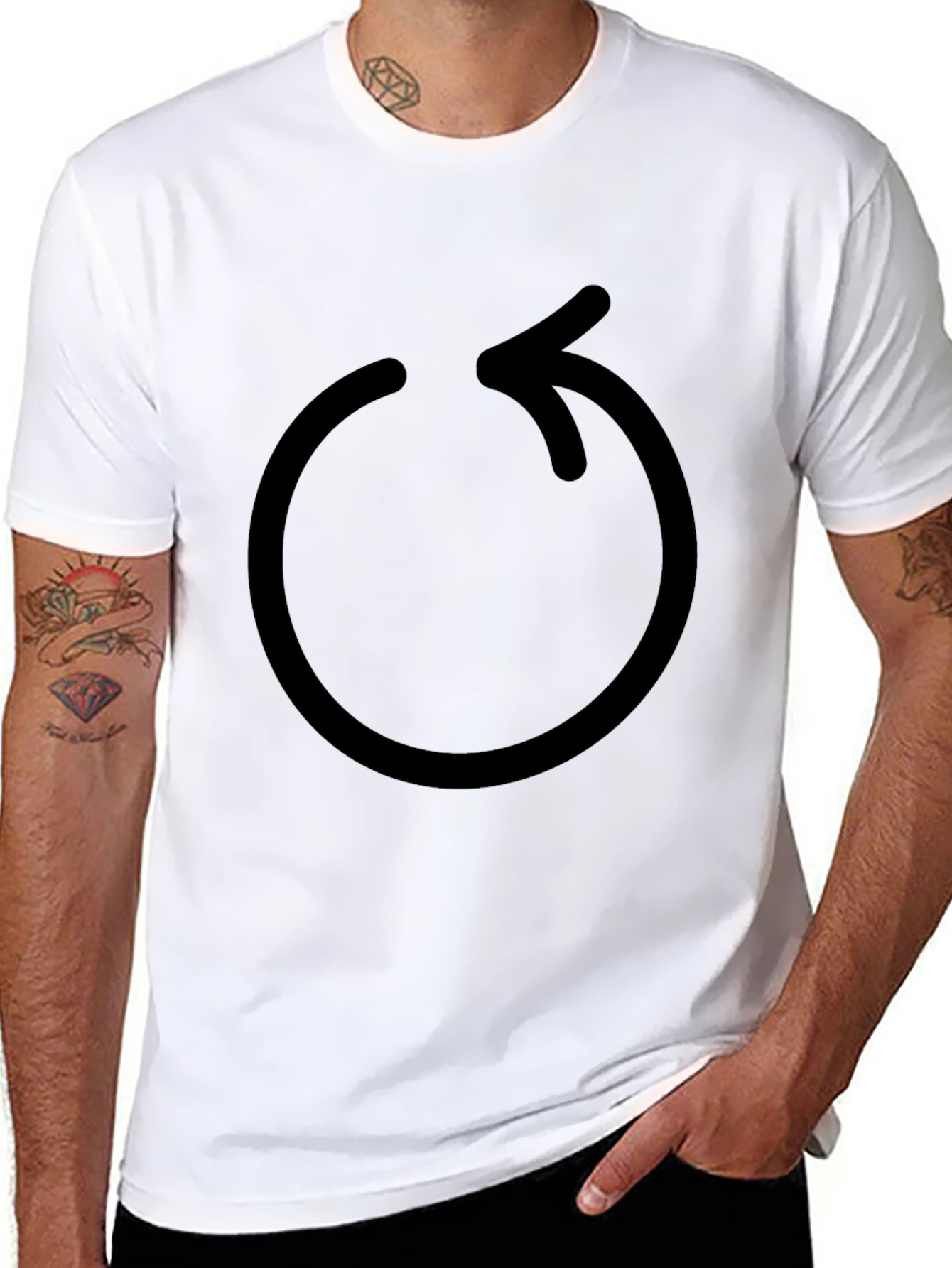 Black Circle Arrow T-Shirt