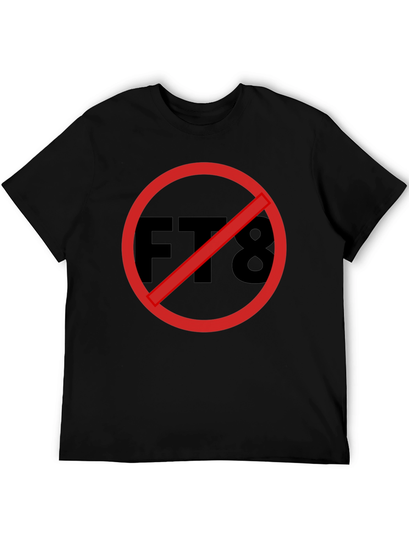 FT8 Ham Radio Forbidden Black T-Shirt