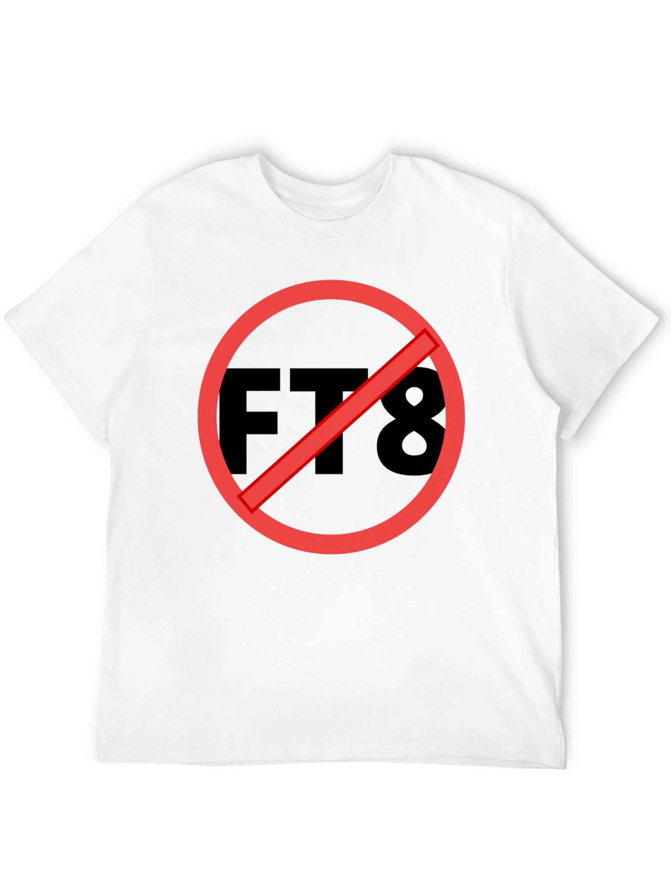 FT8 Ham Radio Forbidden Black T-Shirt