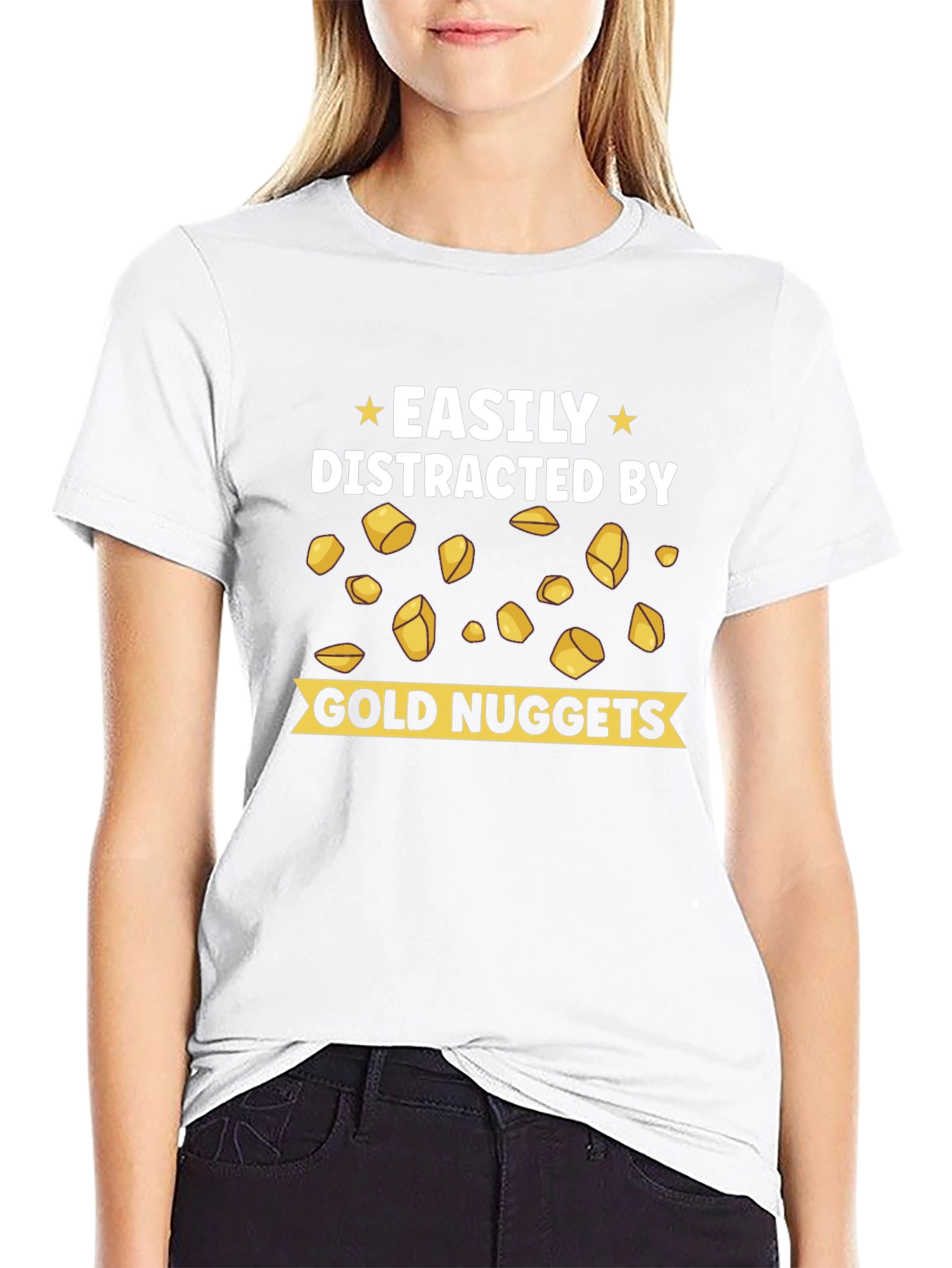 Easily Distracted by Gold Nuggets T-Shirt