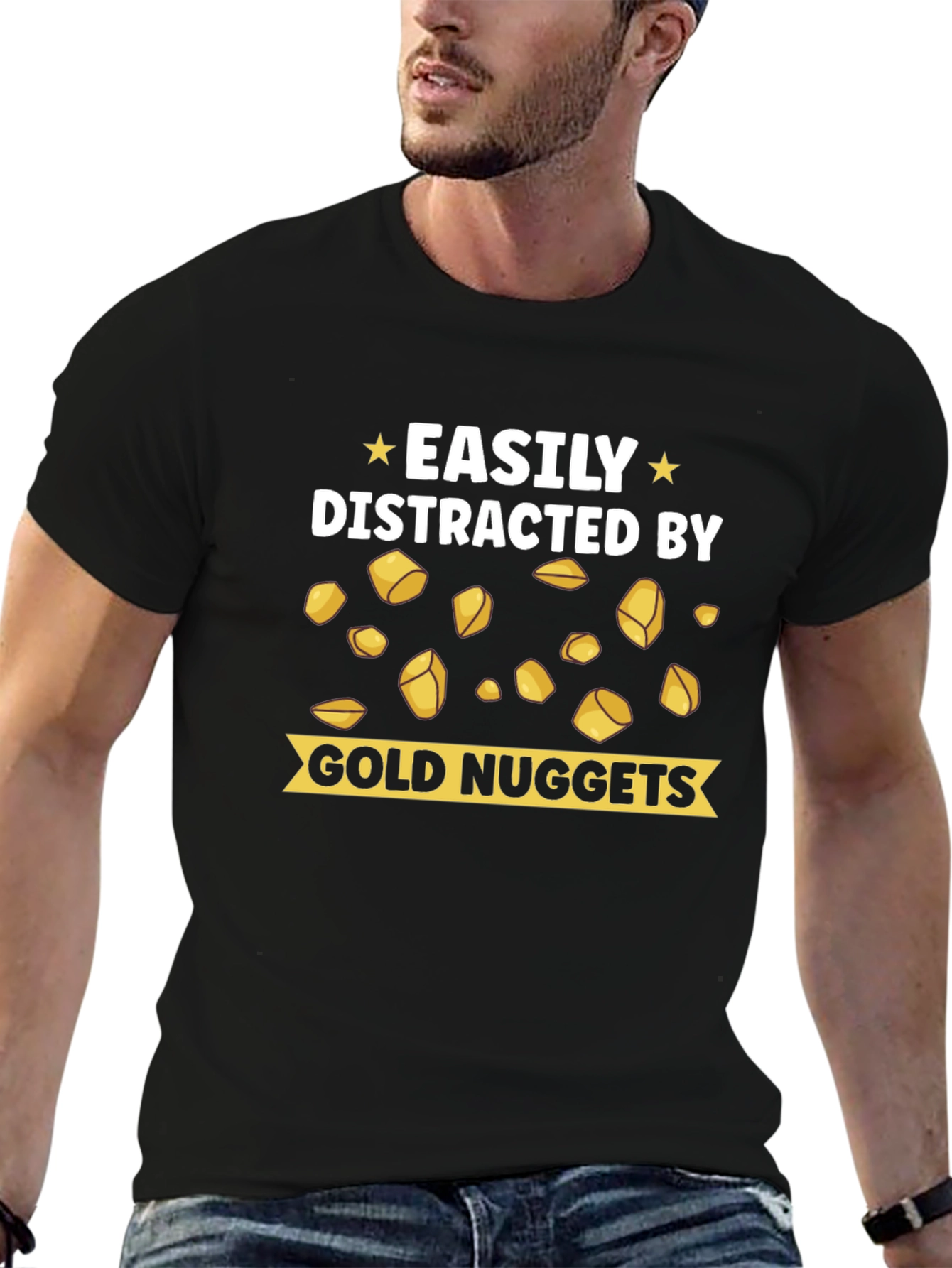Easily Distracted by Gold Nuggets T-Shirt