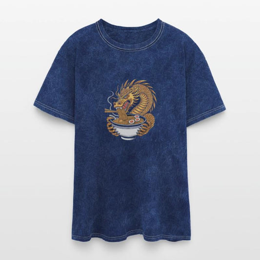 Fiery Dragon Enjoying Ramen Noodles