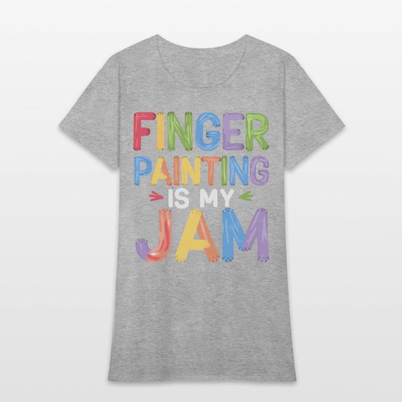 Finger Painting Is My Jam Colorful Creative