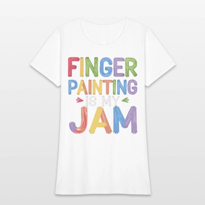 Finger Painting Is My Jam Colorful Creative