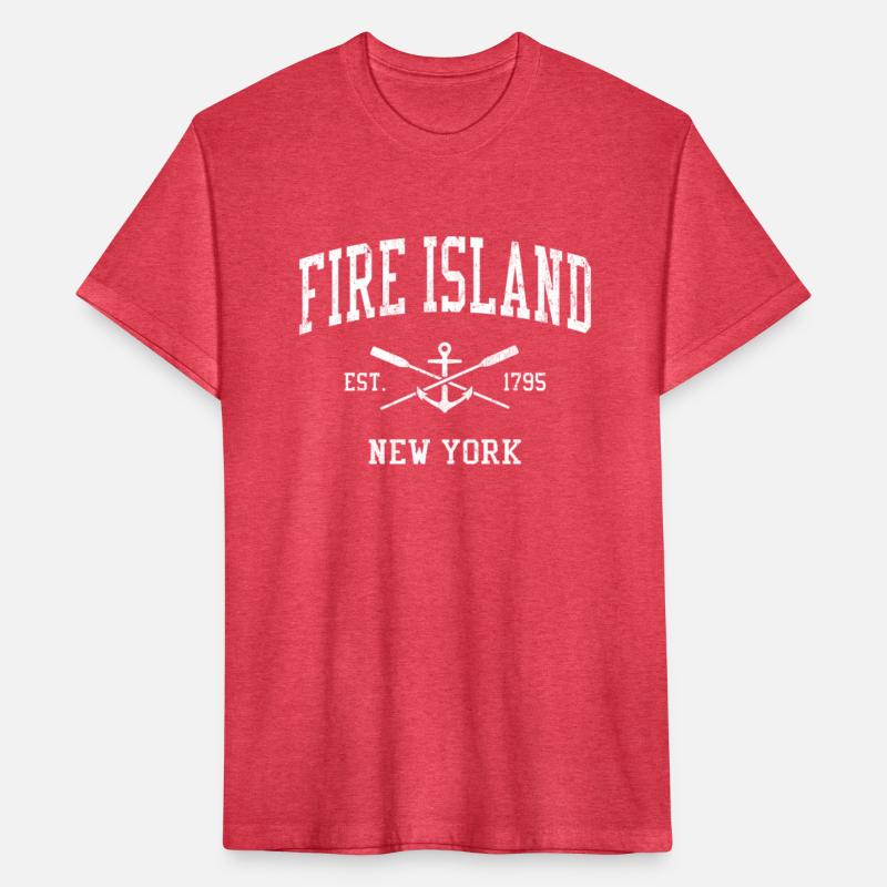 Fire Island Ny Crossed Oars Boat Anchor Sports