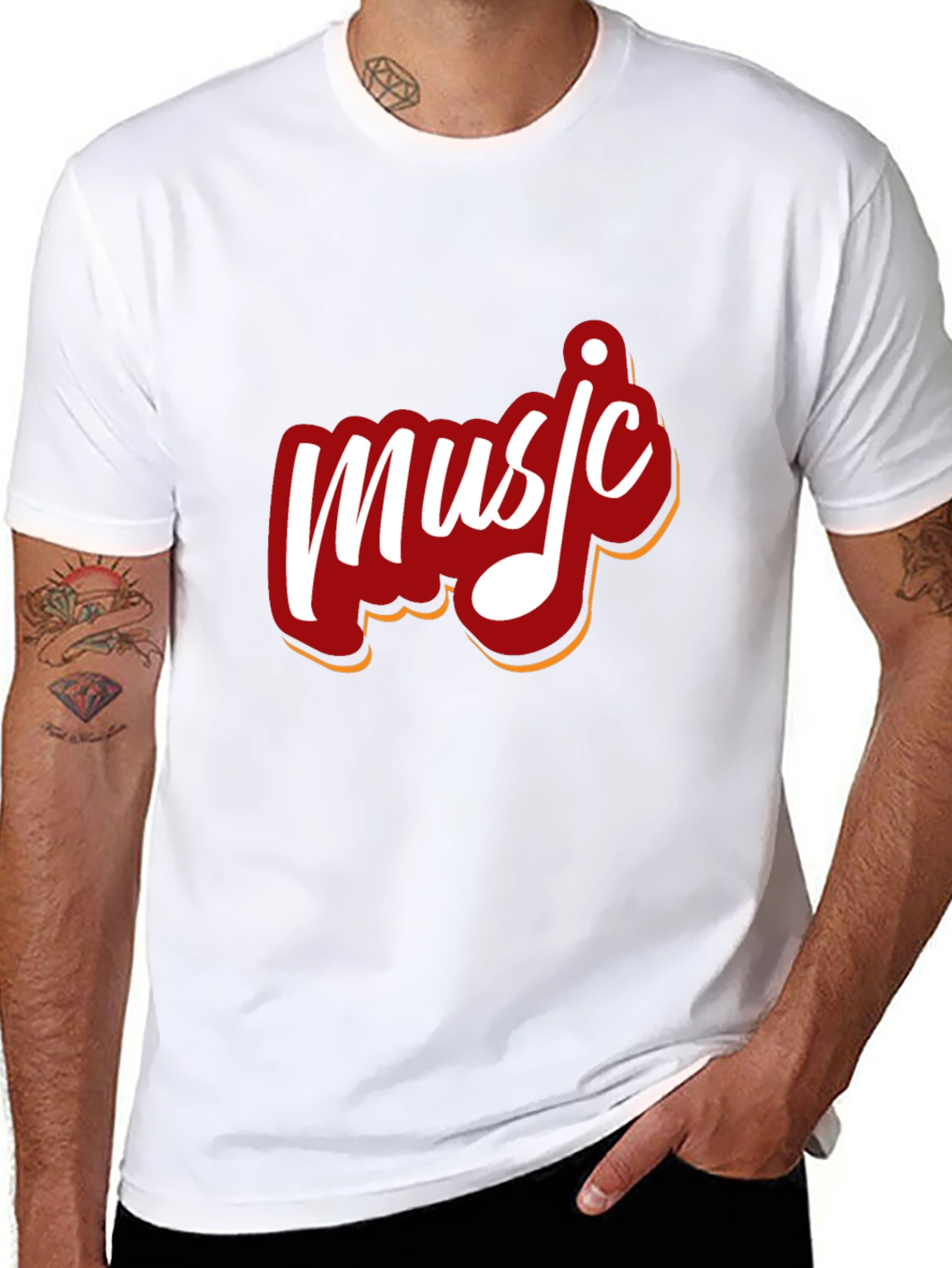 Music Graphic Black T-Shirt