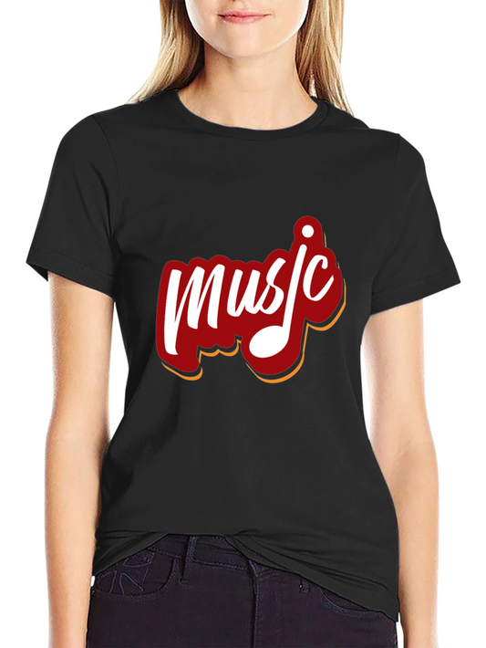 Music Graphic Black T-Shirt