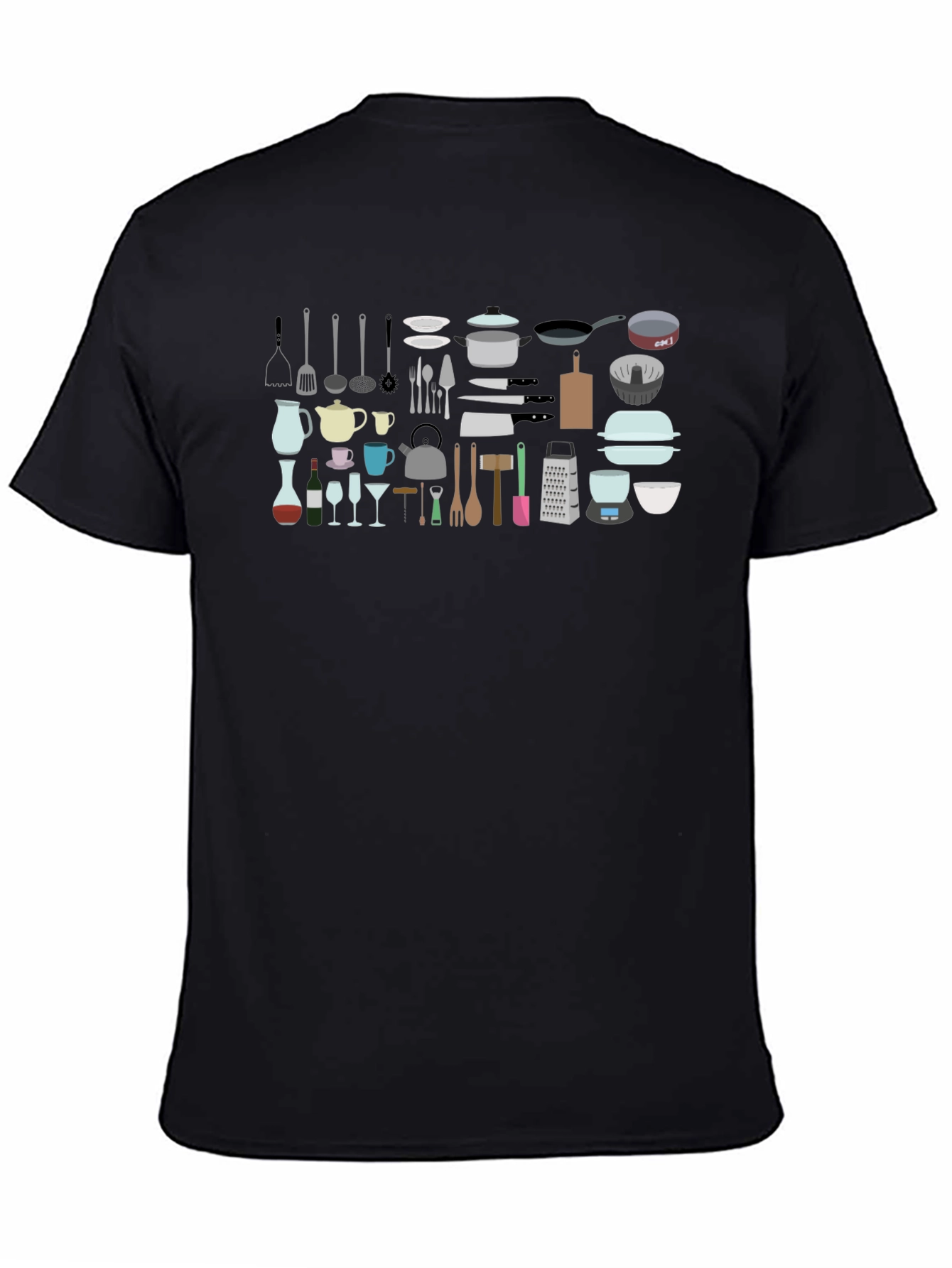 Kitchen Utensil Graphic Tee - Chef Style