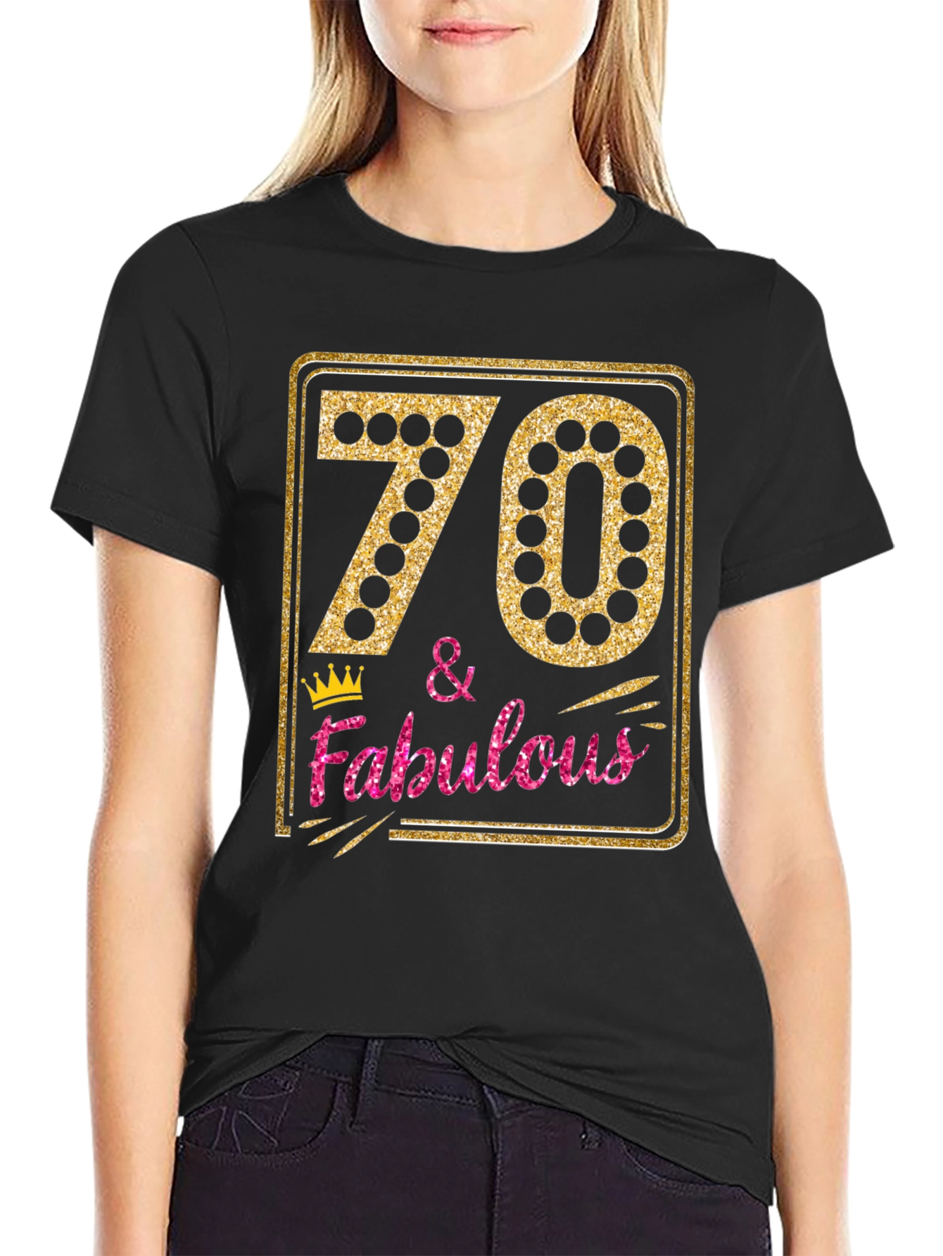 70 & Fabulous Birthday Graphic Tee