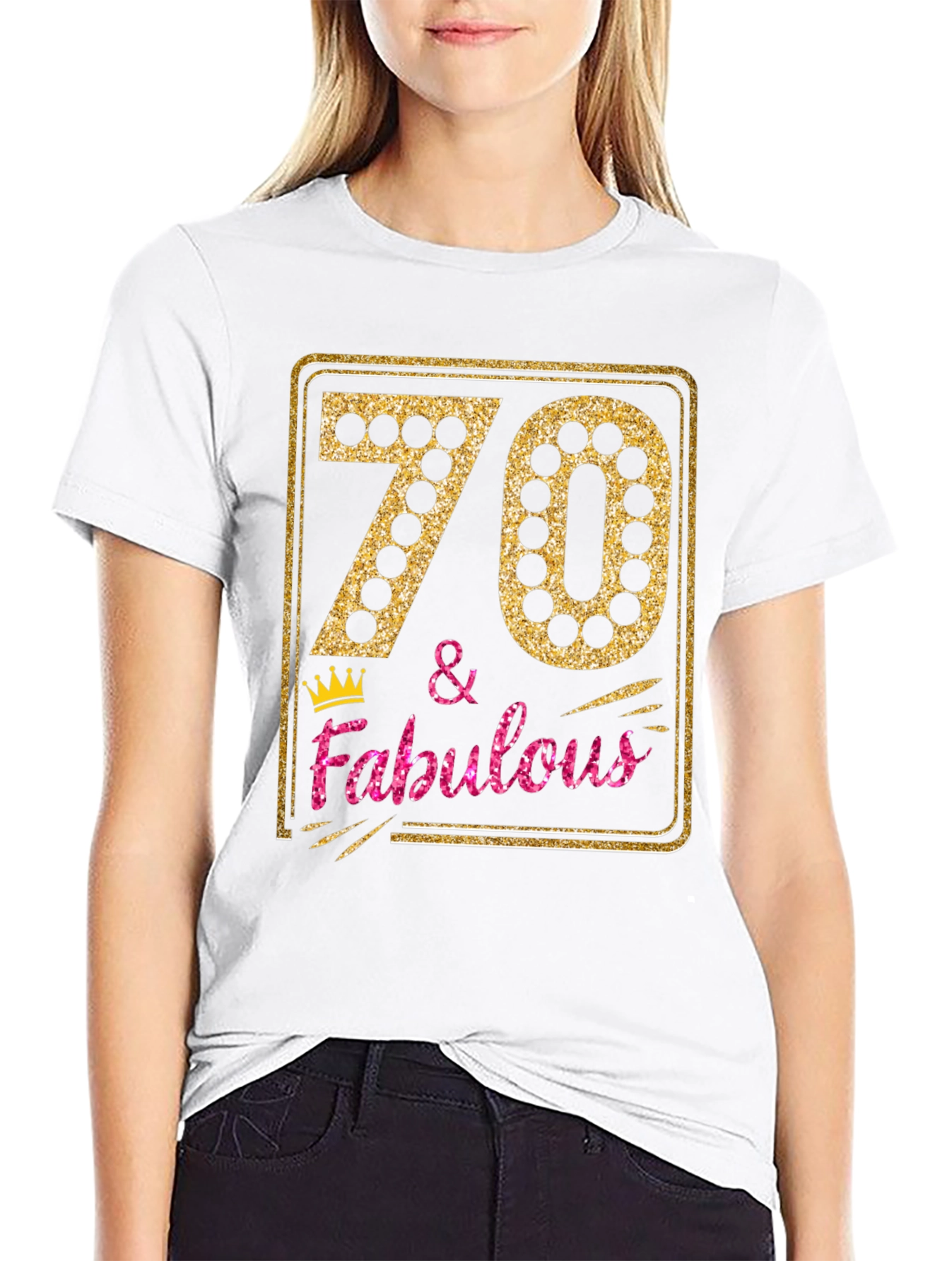70 & Fabulous Birthday Graphic Tee