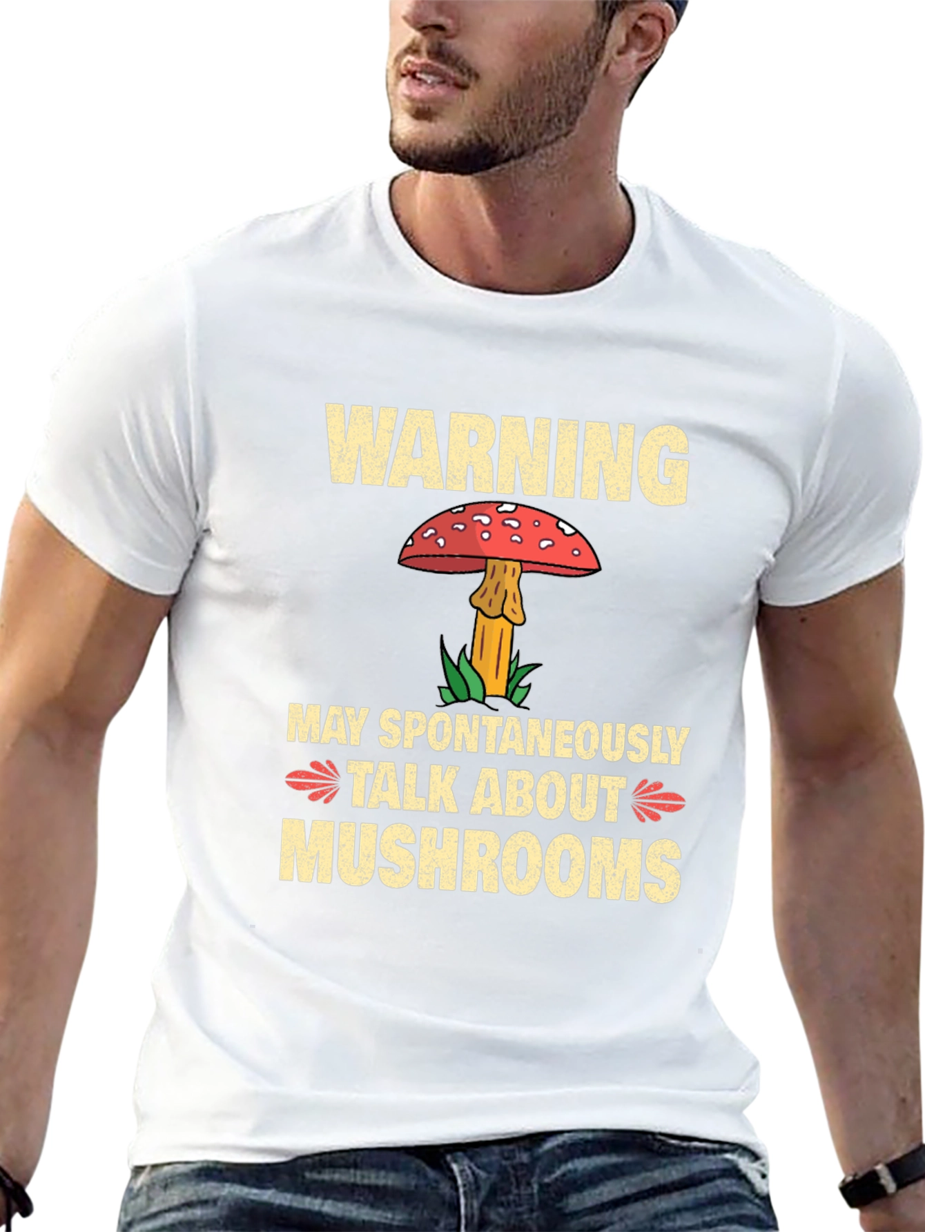 Warning May Spontaneously Talk About Mushrooms T-Shirt