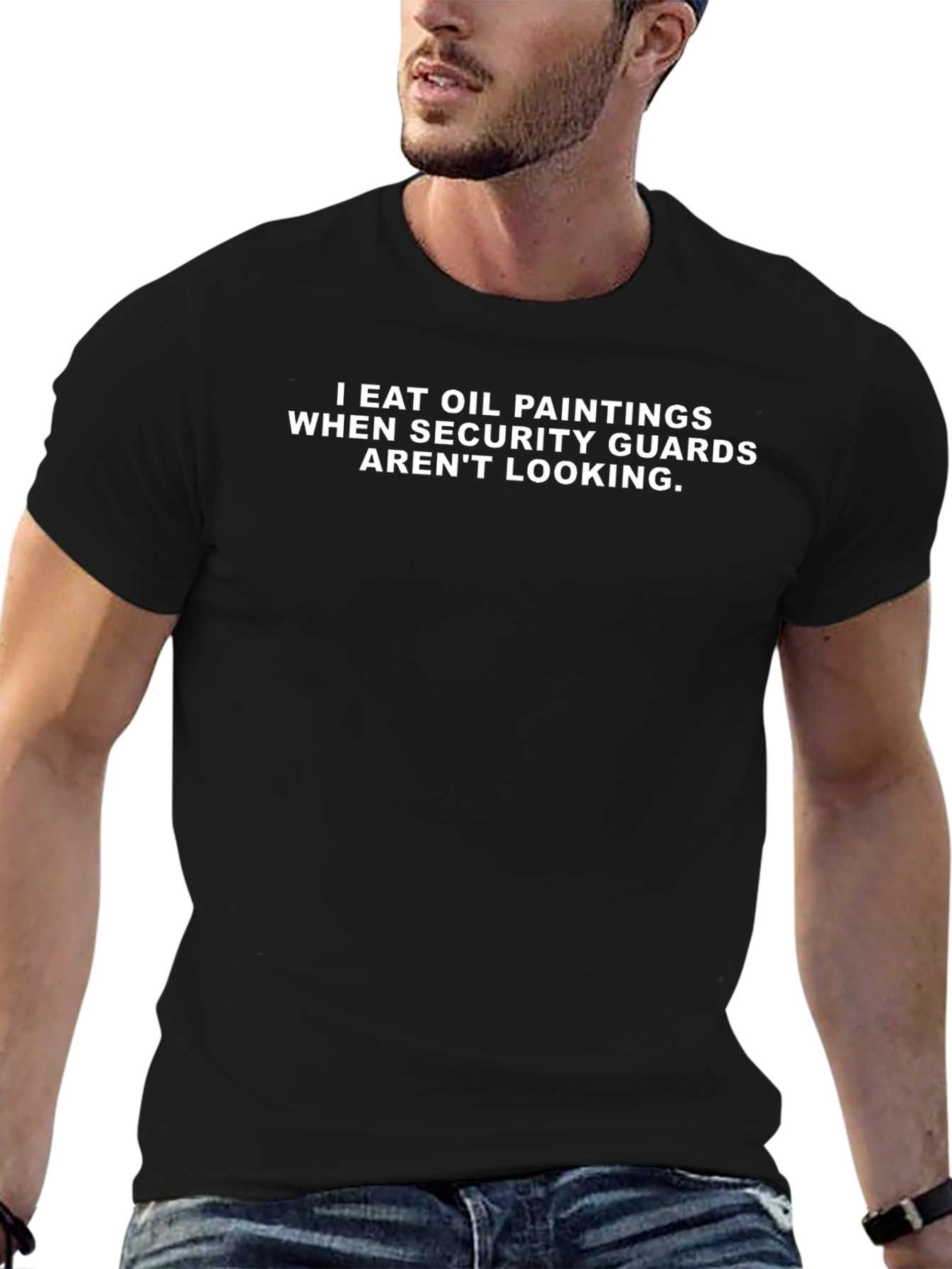 Funny I Eat Oil Paintings Graphic Tee