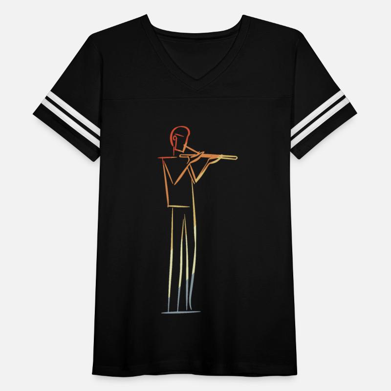 Flute Player Drawing Retro