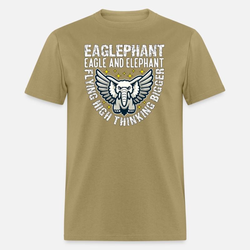 FLYING HIGH THINKING BIGGER - EAGLE AND ELEPHANT
