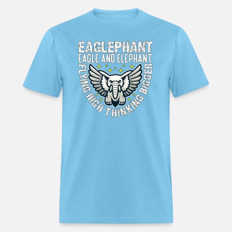 FLYING HIGH THINKING BIGGER - EAGLE AND ELEPHANT