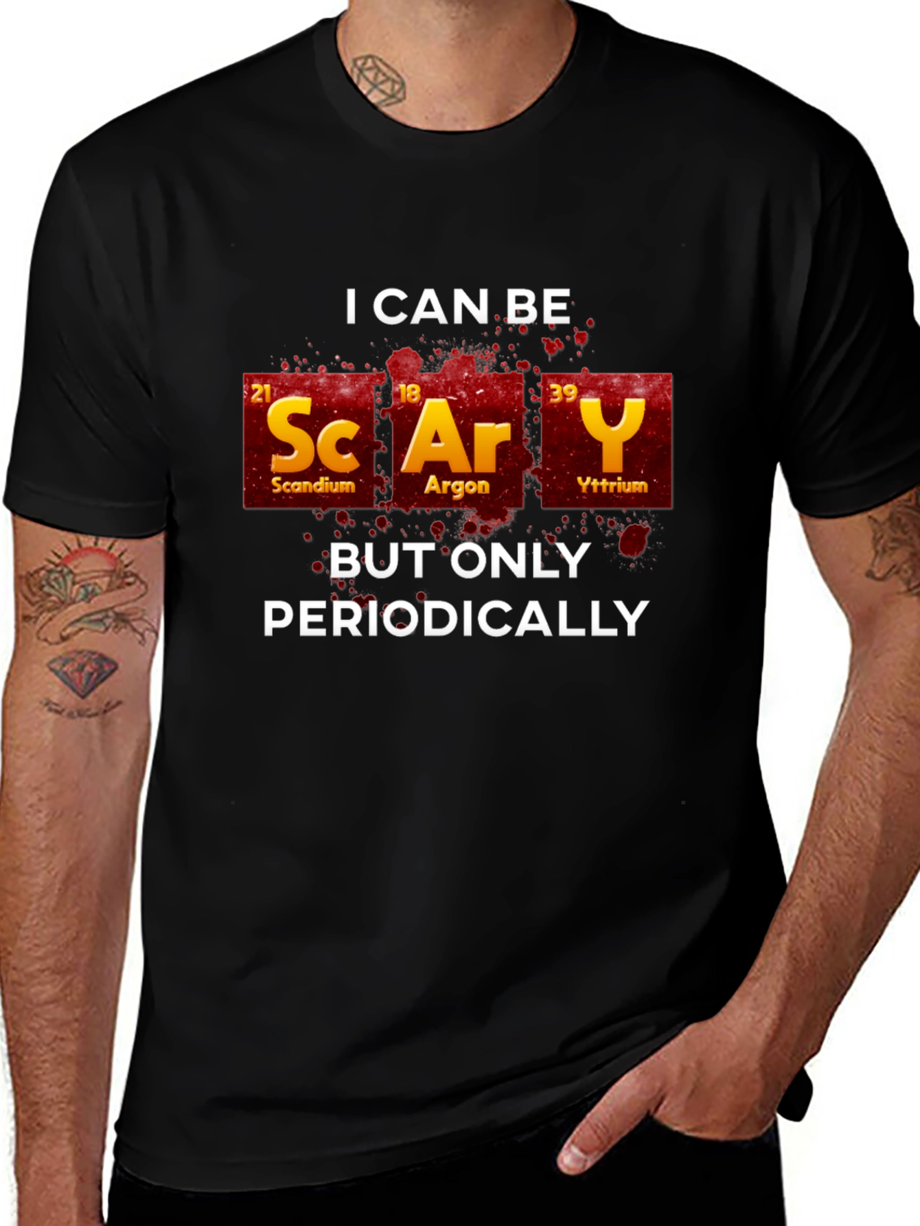 Scary Periodic Table T-Shirt