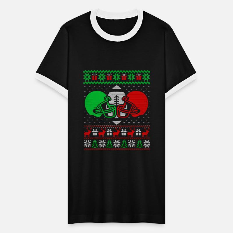 Football Ugly Christmas Sweater Happy Holidays