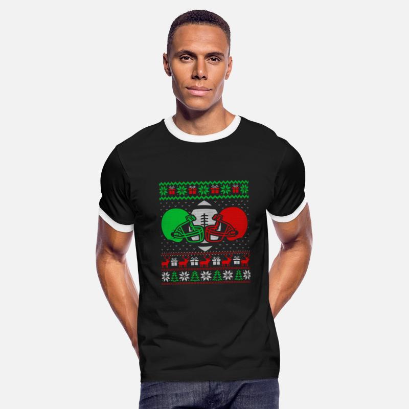 Football Ugly Christmas Sweater Happy Holidays