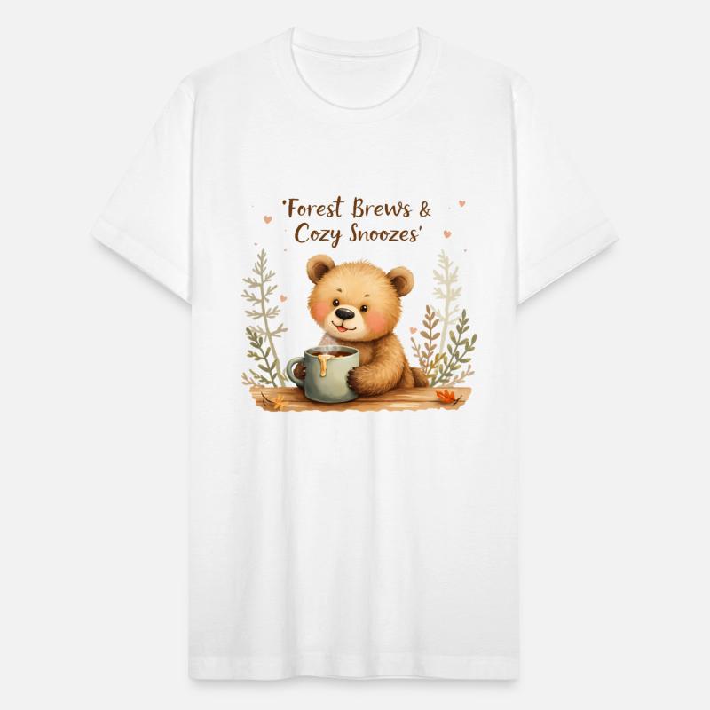 Forest Brews & Cozy Snoozes - Bear & Warm Drink