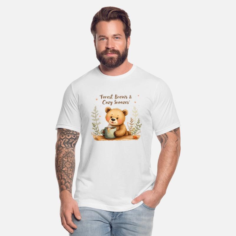 Forest Brews & Cozy Snoozes - Bear & Warm Drink