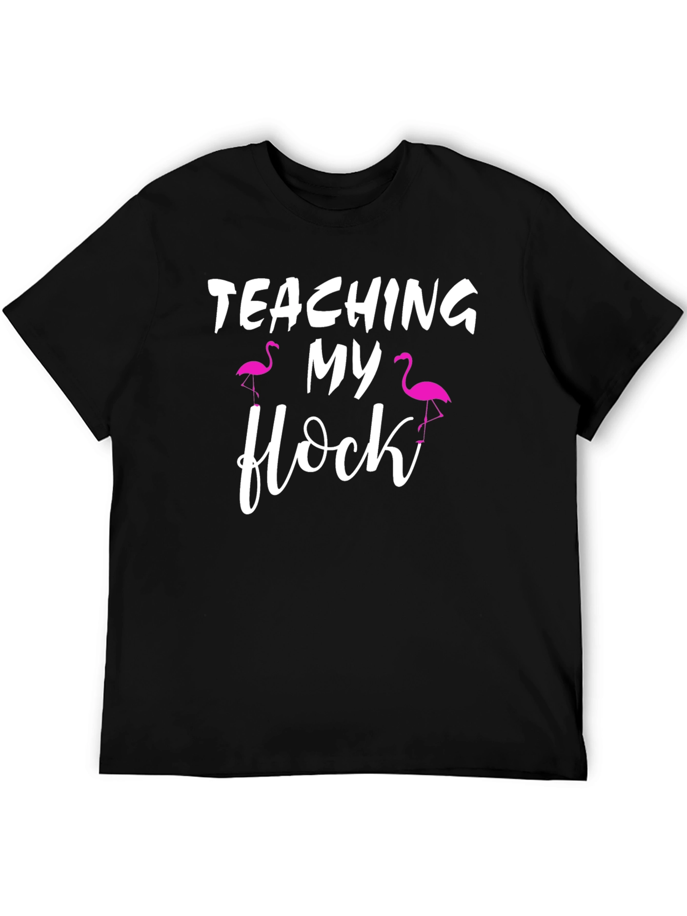 Teaching My Flock T-Shirt Flamingo Teacher Tee