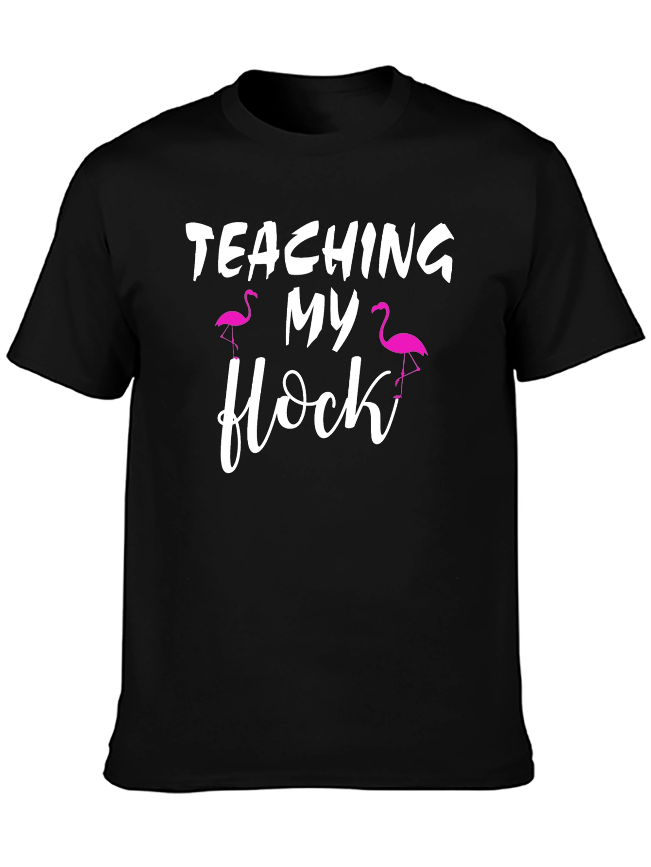 Teaching My Flock T-Shirt Flamingo Teacher Tee
