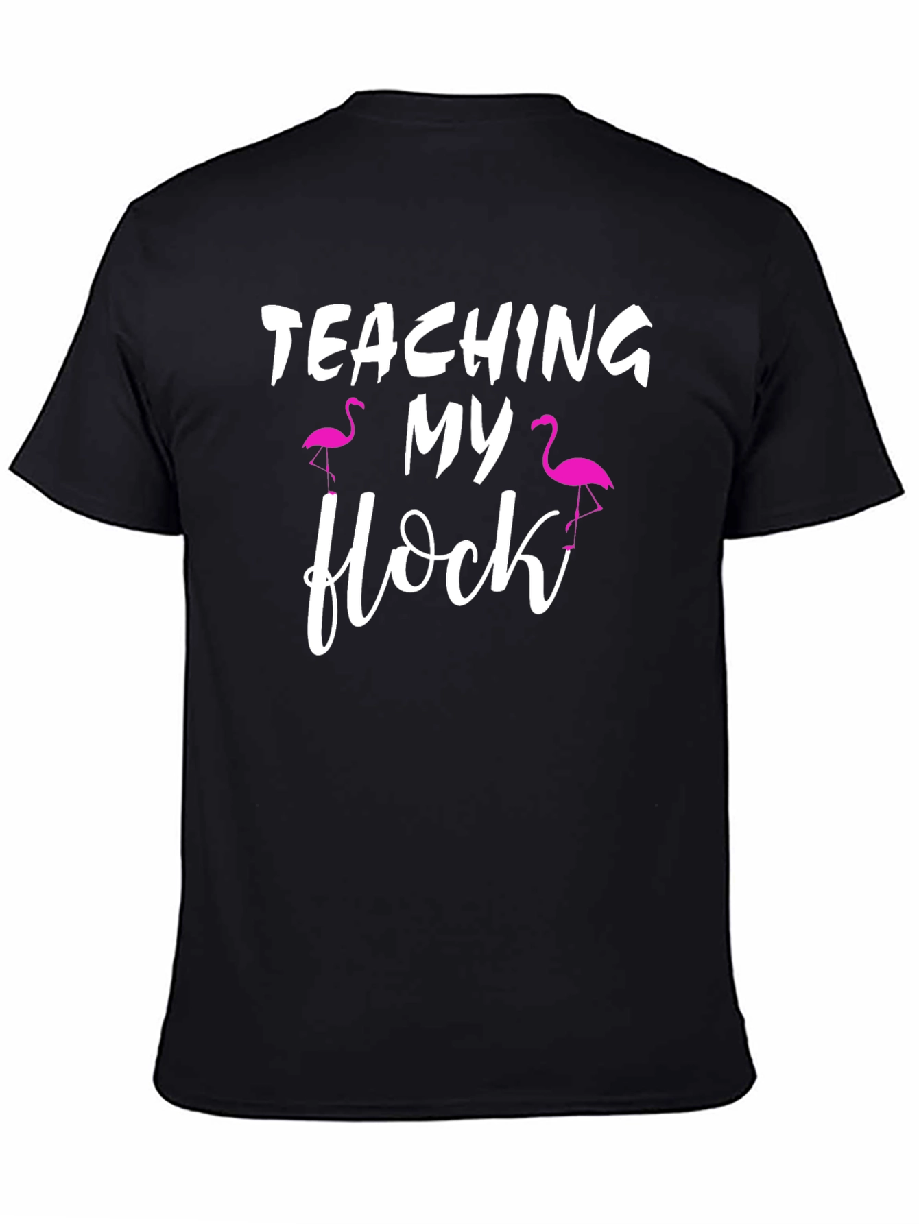 Teaching My Flock T-Shirt Flamingo Teacher Tee