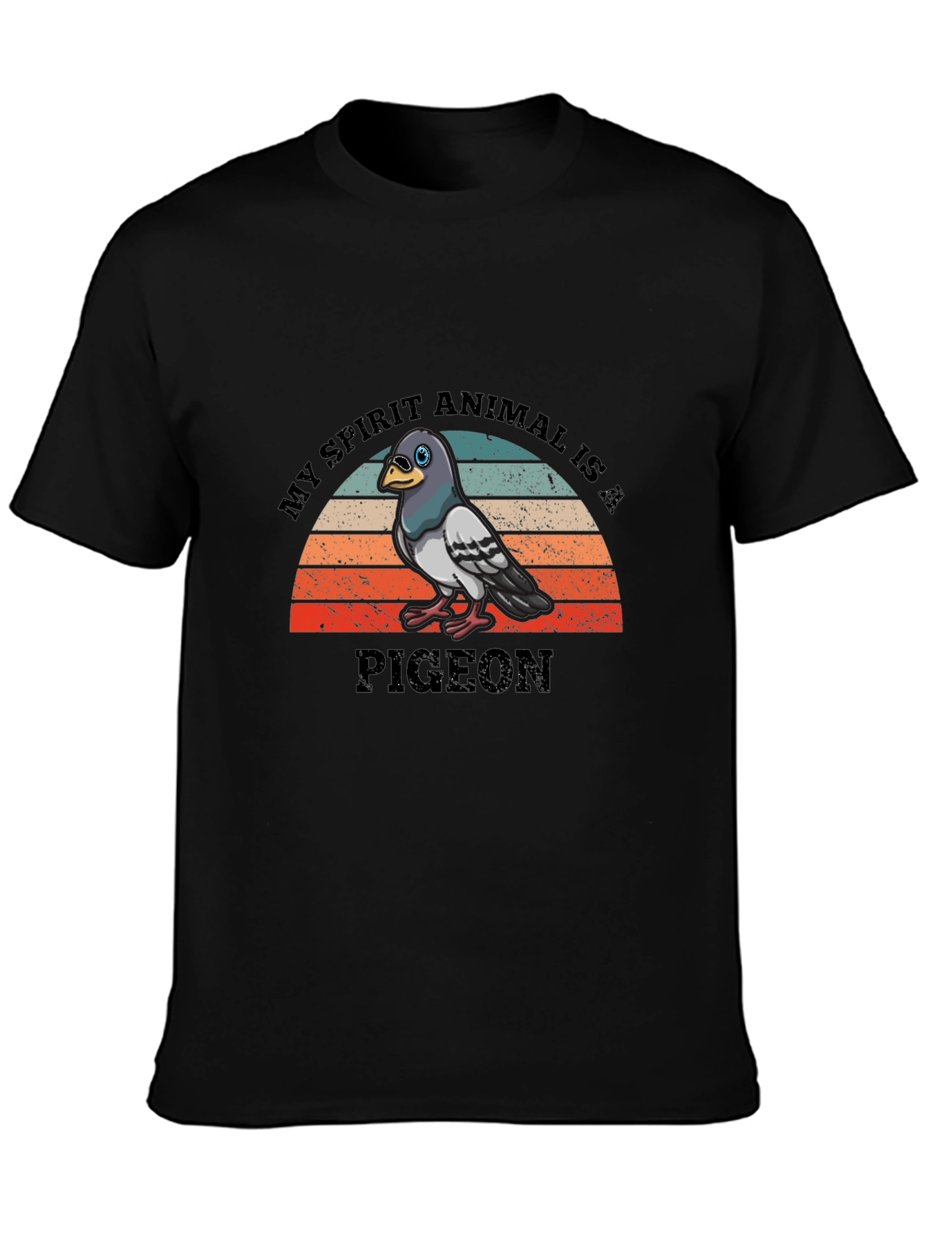Pigeon Spirit Animal Retro T-Shirt