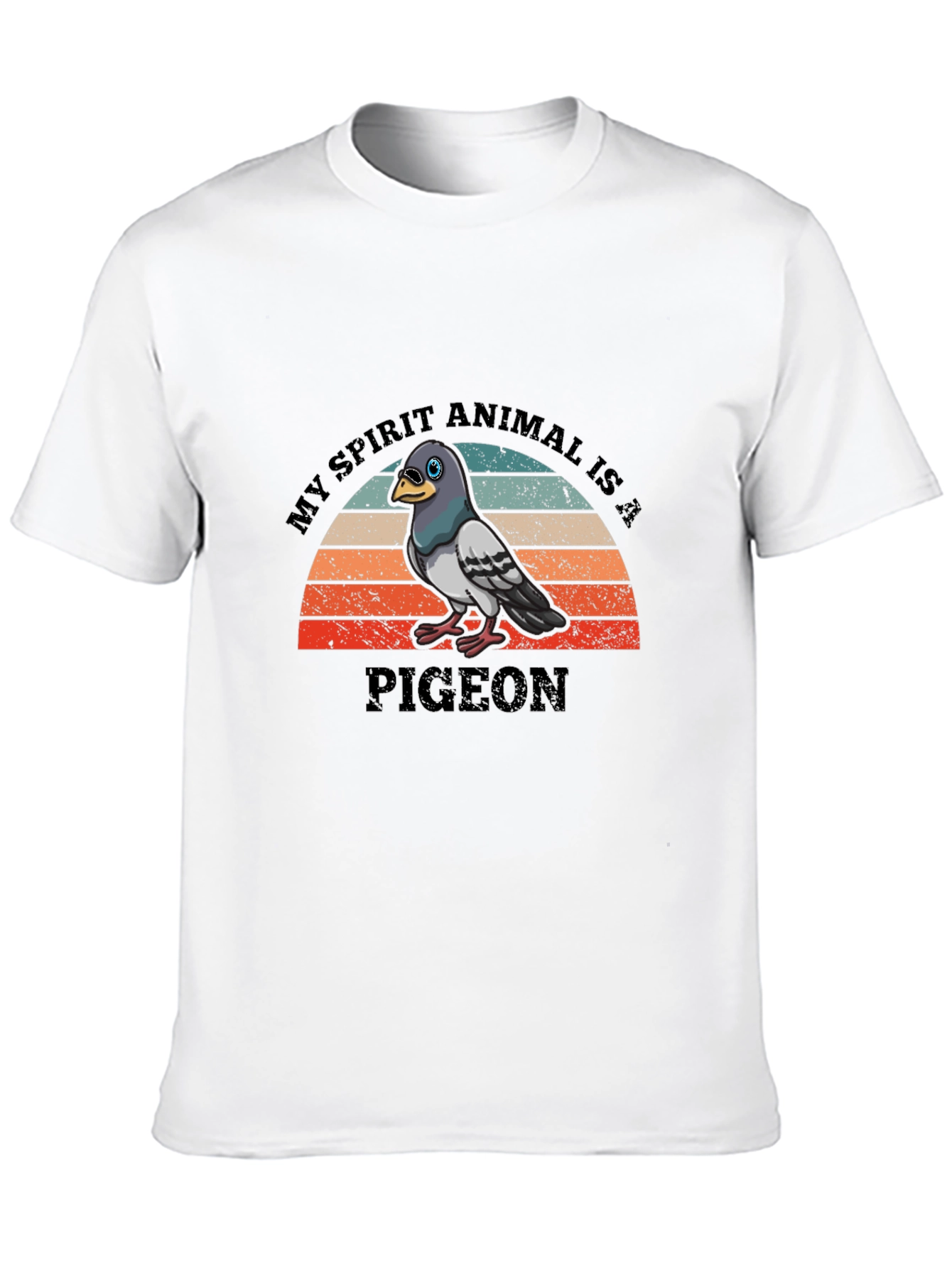 Pigeon Spirit Animal Retro T-Shirt