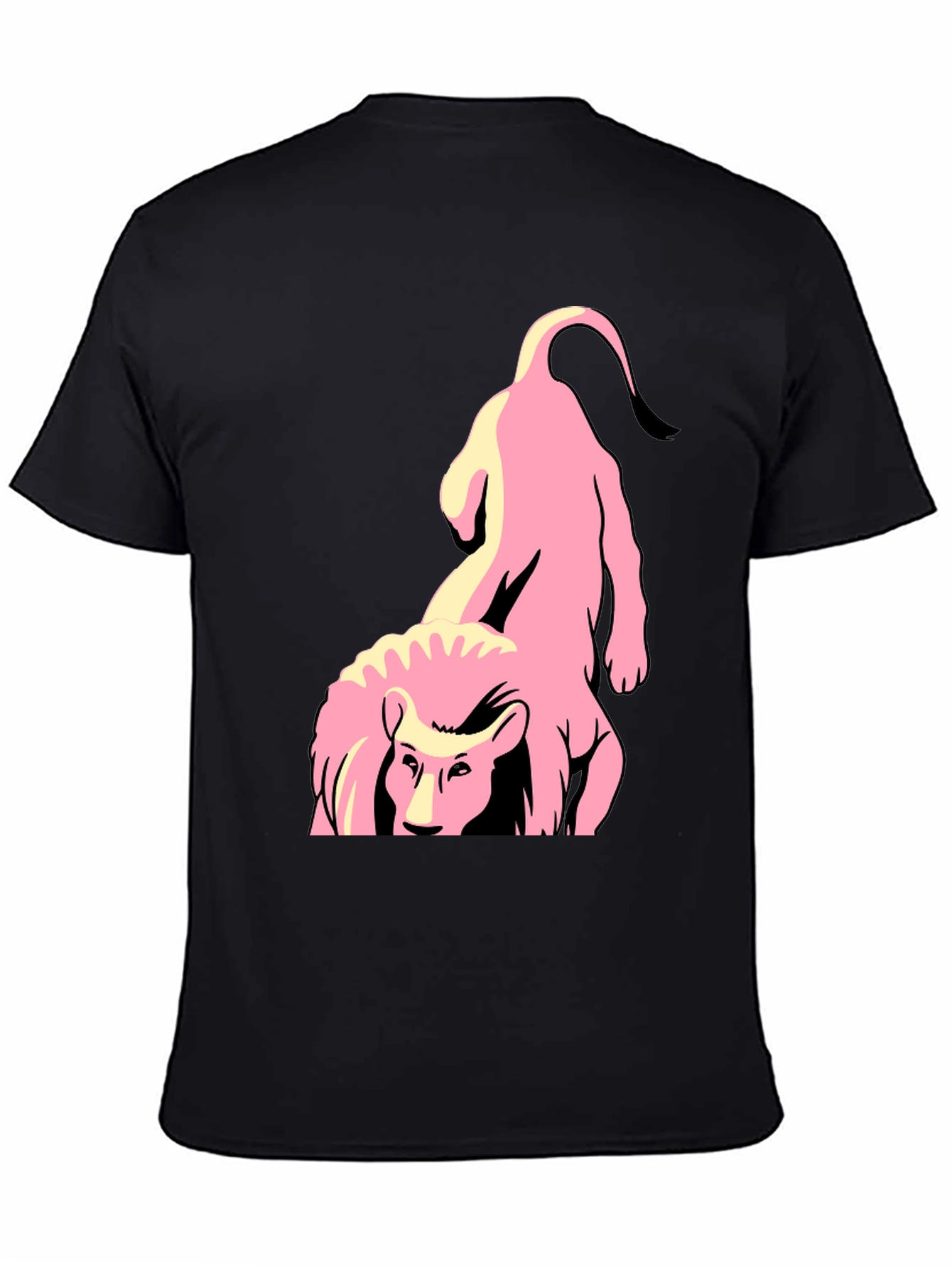 Pink Lion Graphic Tee - Stylish and Unique