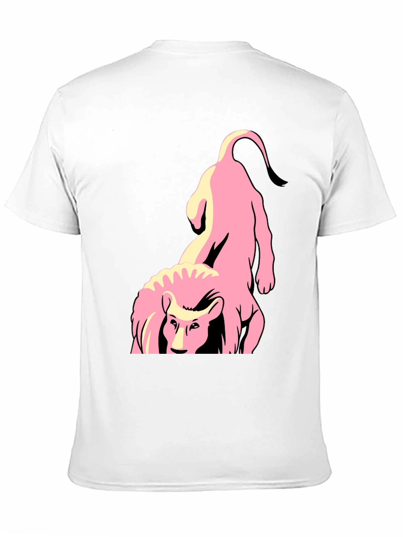 Pink Lion Graphic Tee - Stylish and Unique