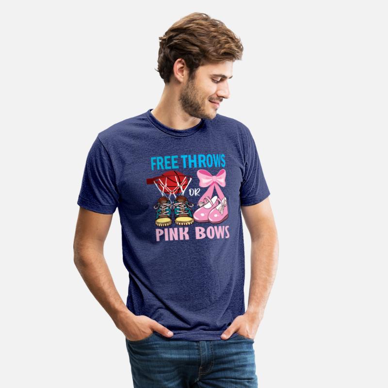 Free Throws Or Pink Bows Basketball Gender Reveal
