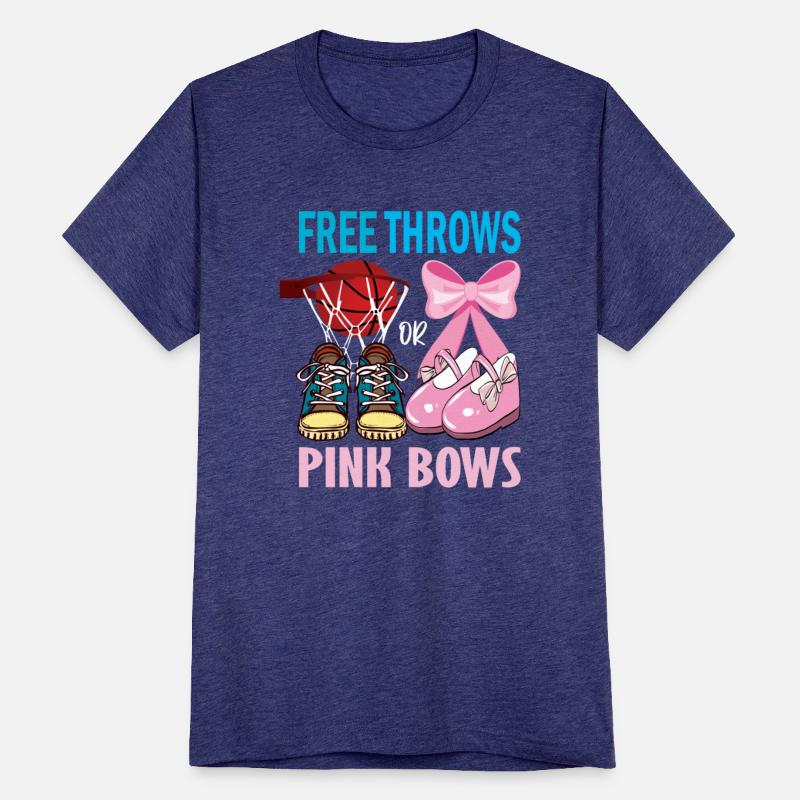 Free Throws Or Pink Bows Basketball Gender Reveal