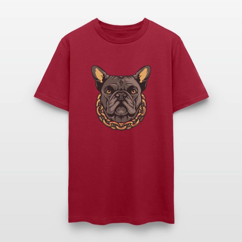 French Bulldog with gold necklace