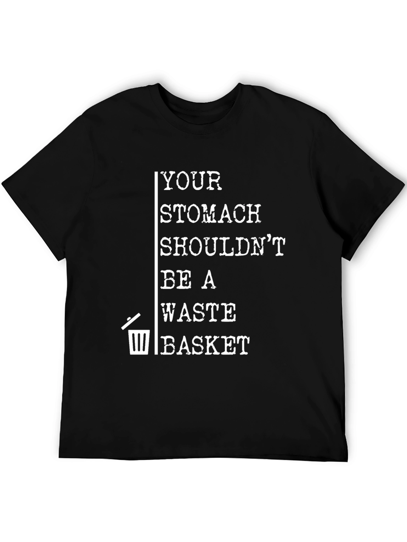 Stomach Waste Basket Graphic T-Shirt