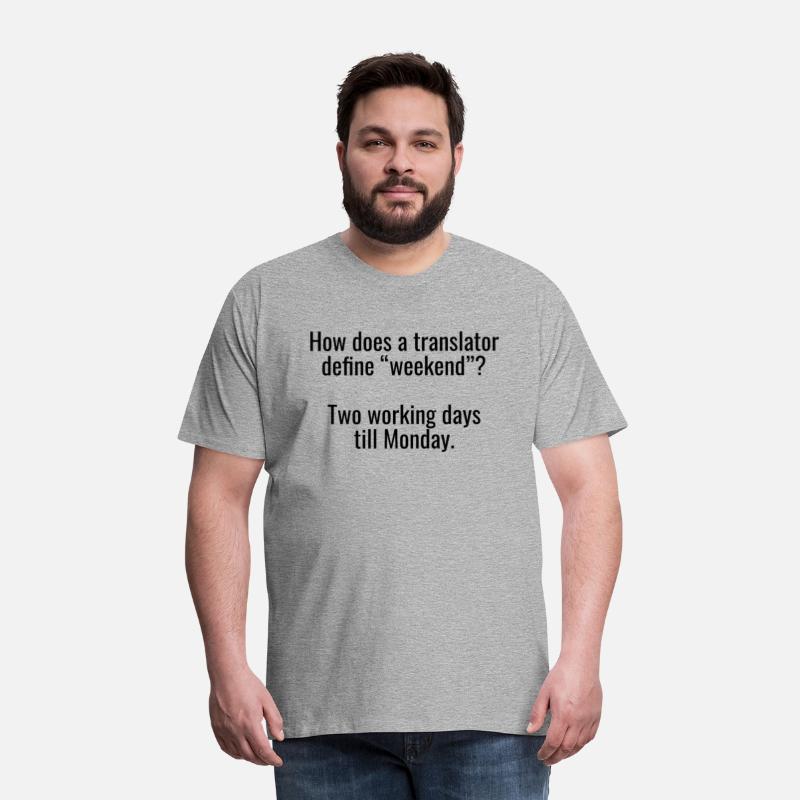 Fun Joke For Translators in Black Font
