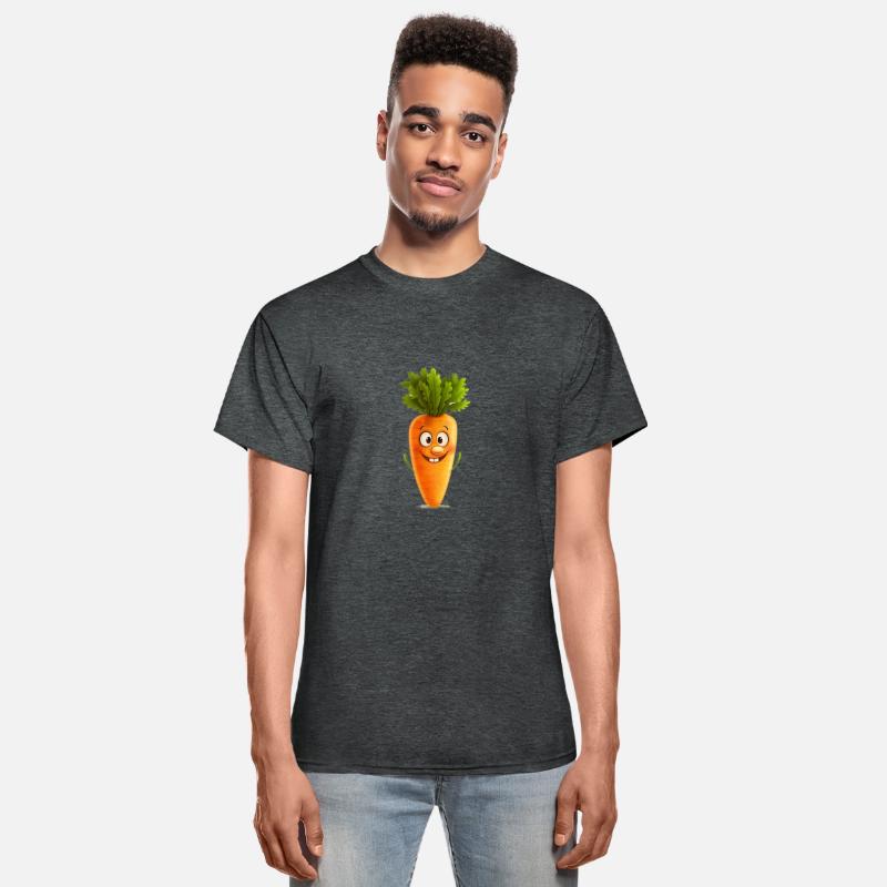 Funny cheerful carrot with big smile