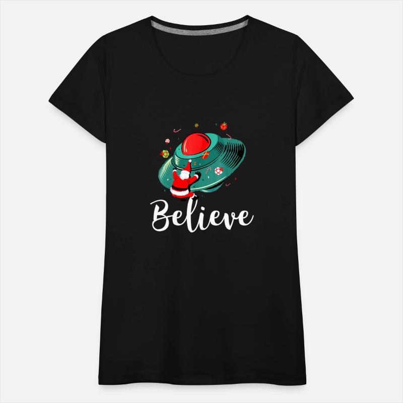 Funny Christmas Alien UFO Santa Claus Abduction
