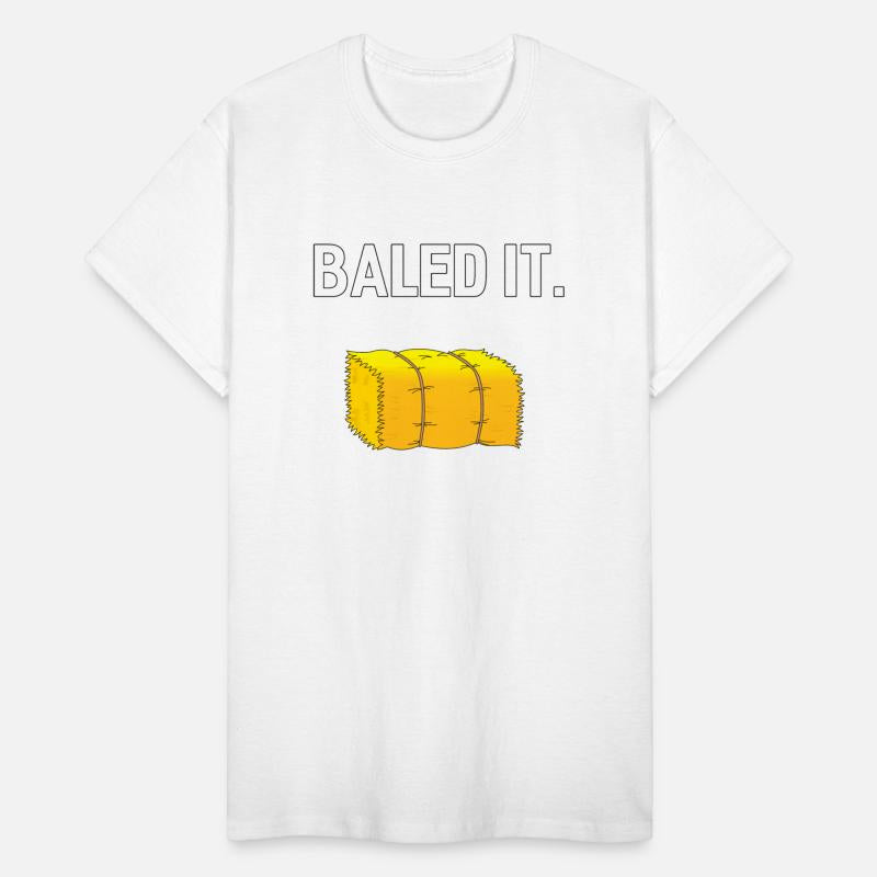 Funny Farming Pun Baled It Hay Bale Joke