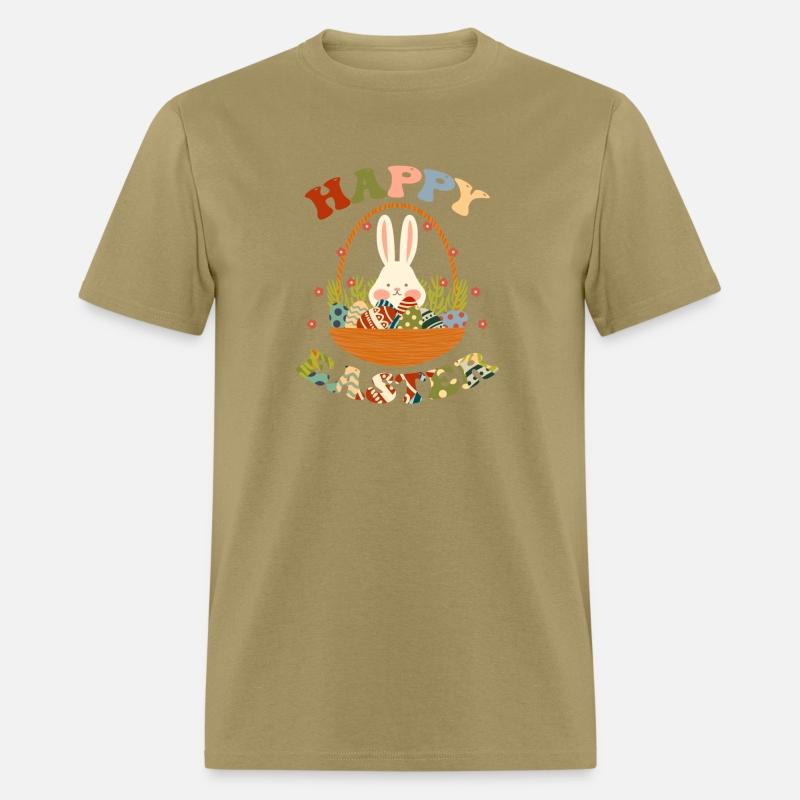 Funny Happy Easter Bunny Eggs Rabbit Basket.