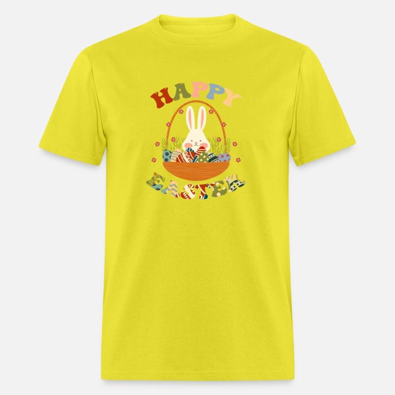 Funny Happy Easter Bunny Eggs Rabbit Basket.