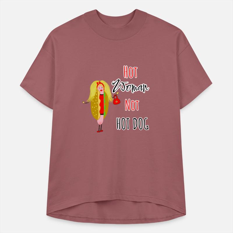 Funny hot dog lady