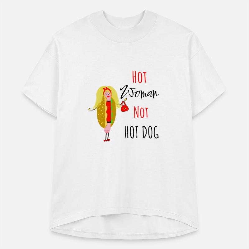 Funny hot dog lady
