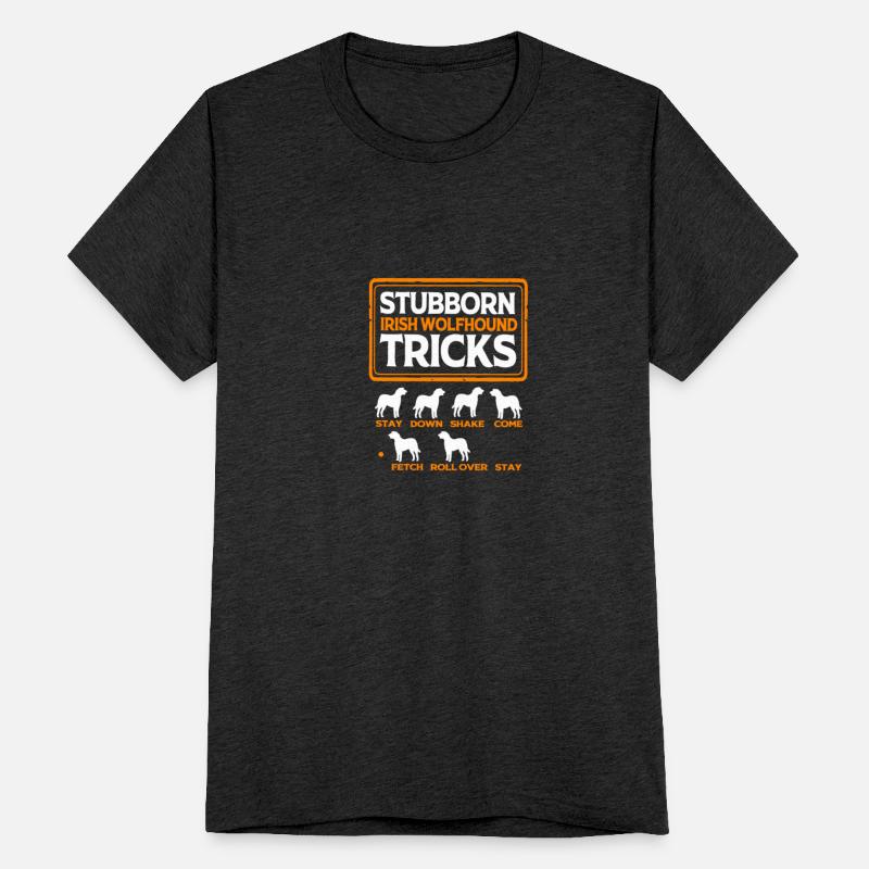 Funny Irish Wolfhound Owner Training Dog Tricks